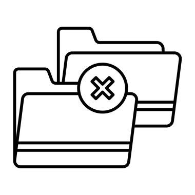 Korunan Dizin Vektör Satırı Simgesi Tasarımı