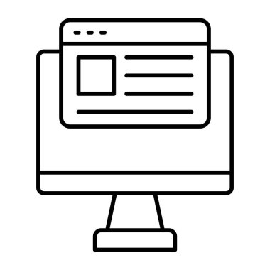 Günlük Vektör Satırı Simgeleri Tasarımı