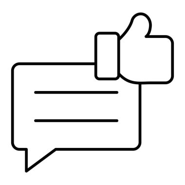 Geribildirim Vektör Satırı Simgeleri Tasarımı