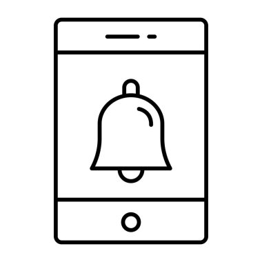 Bildirimler Vektör Satırı Simgeleri Tasarımı