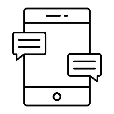 İletişim Vektörü Satırı Simgeleri Tasarımı