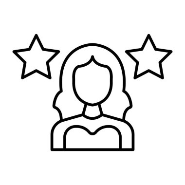 Ünlülerin Vektör Satırı Simgeleri Tasarımı