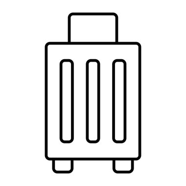 Seyahat Çantası Vektör Satır Simgesi Tasarımı