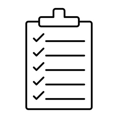 Test Vektör Satırı Simgesi Tasarımı