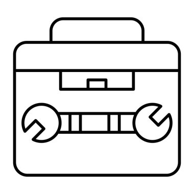 Araç Kutusu Vektör Satır Simgesi Tasarımı