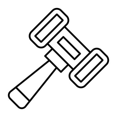 Balyoz Vektör Satır Simgesi Tasarımı