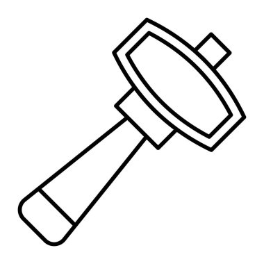 Tokmak Vektör Satır Simgesi Tasarımı