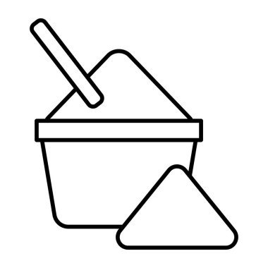 Baharat Vektör Satır Simgesi Tasarımı