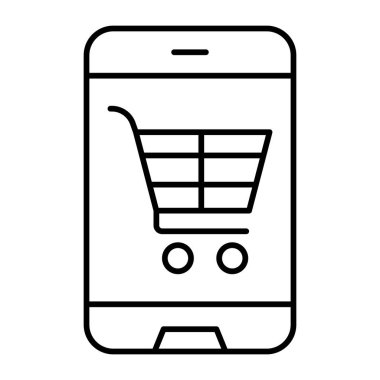 Çevrimiçi Depolama Satırı Simgesi Tasarımı