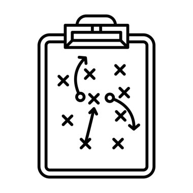 Strateji Planlama Vektör Satırı Simge Tasarımı