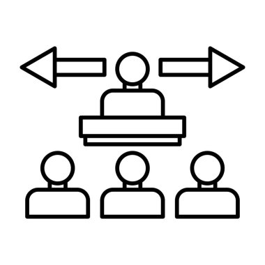 Kılavuz Ok Vektör Satır Simgesi Tasarımı