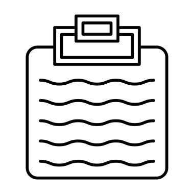 Kısa Notlar Vektör Satır Simgesi Tasarımı