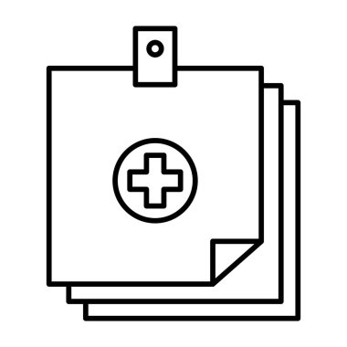 Not Vektör Satırı Simgesi Tasarımı Ekle