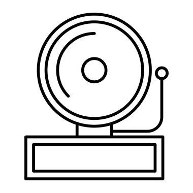 Davetsiz misafir Uyarı Vektör Satır Simgesi Tasarımı