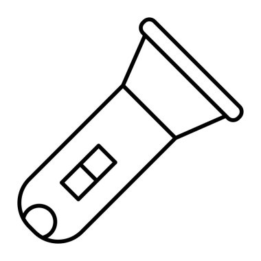 El feneri Vektör Satırı Simgesi Tasarımı