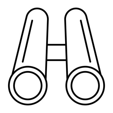 Dürbün Vektör Satır Simgesi Tasarımı