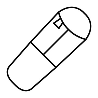 Bivy Sack Vektör Satır Simgesi Tasarımı