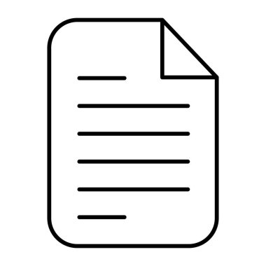 Dosya Vektör Satırı Simgesi Tasarımı