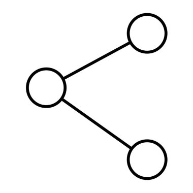 Paylaş Vektör Satır Simgesi Tasarımı