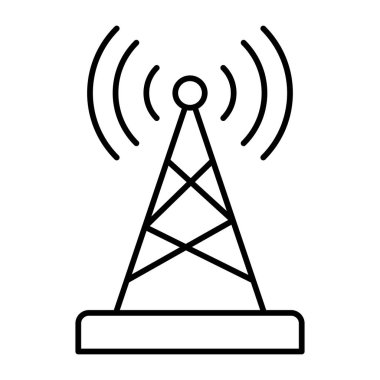Kule Vektör Satır Simgesi Tasarımı