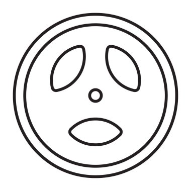 Ağırlık Levhası Vektör Satırı Simgesi Tasarımı