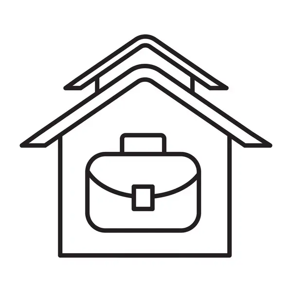 İç Ofis Vektör Satır Simgesi Tasarımı