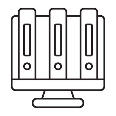 Masaüstü Düzenleyici Vektör Satır Simgesi Tasarımı