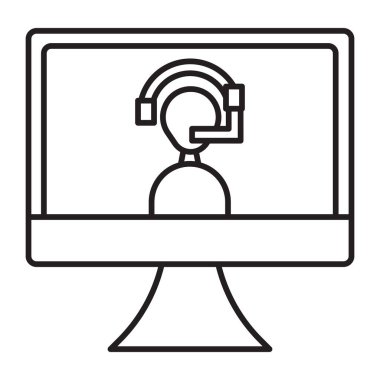 Sanal Vektör Satır Simgesi Tasarımı