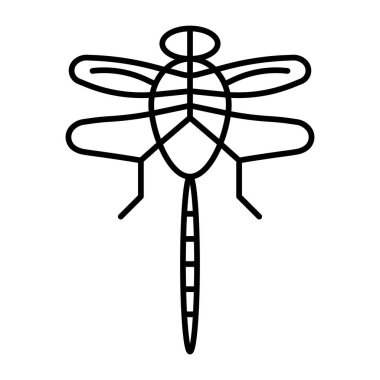 Yusufçuk Vektör Satır Simgesi Tasarımı