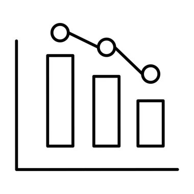 İtibar Kaybı Vektör Satır Simgesi Tasarımı