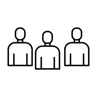 Takım Vektör Satırı Simge Tasarımı