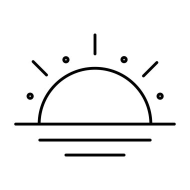 Parlak Yatay Vektör Satır Simgesi Tasarımı