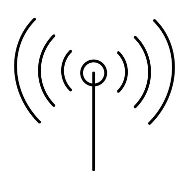 Pozitif Beacon Vektör Satır Simgesi Tasarımı