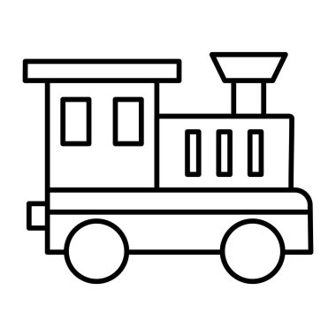 Kişisel ve Ticari Kullanım için Oyuncak Kamyonu Simgesi Tasarımı