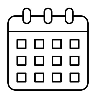 Kişisel ve Ticari Kullanım için Takvim Simgesi Tasarımı