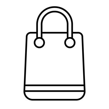 Kişisel ve Ticari Kullanım İçin Alışveriş Torbası Simgesi Tasarımı