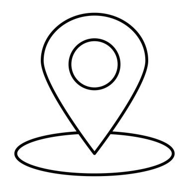 Kişisel ve Ticari Kullanım için Pin Noktası Simgesi Tasarımı