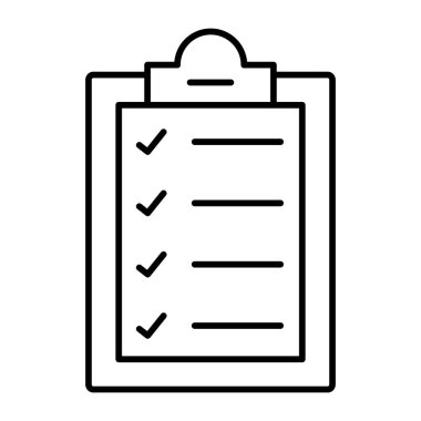 Kişisel ve Ticari Kullanım için Kontrol Listesi Simgesi Tasarımı