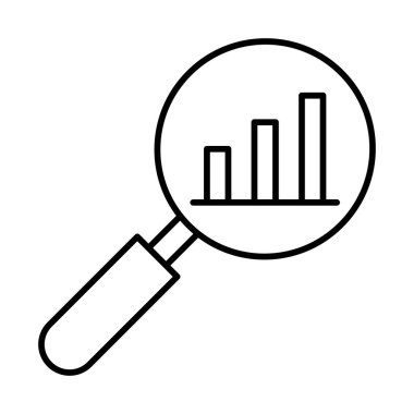 Kişisel ve Ticari Kullanım için Pazar Analizi Simgesi Tasarımı