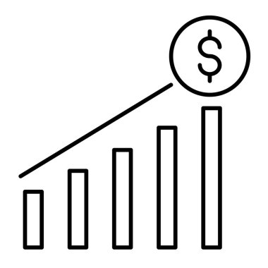 Kişisel ve Ticari Kullanım için Finansal Kâr Simgesi Tasarımı