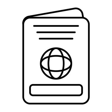 Kişisel ve Ticari Kullanım için Pasaport Simgesi Tasarımı