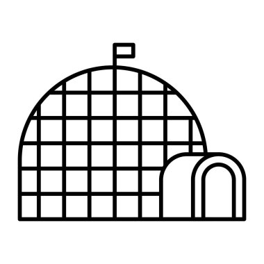 Kişisel ve Ticari Kullanım için Igloo Simgesi Tasarımı