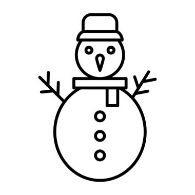 Kişisel ve Ticari Kullanım için Kardan Adam Simgesi Tasarımı