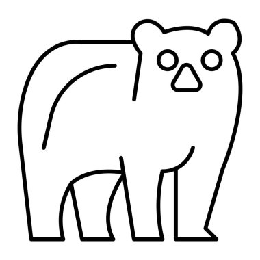 Kişisel ve Ticari Kullanım için Ayı Simgesi Tasarımı