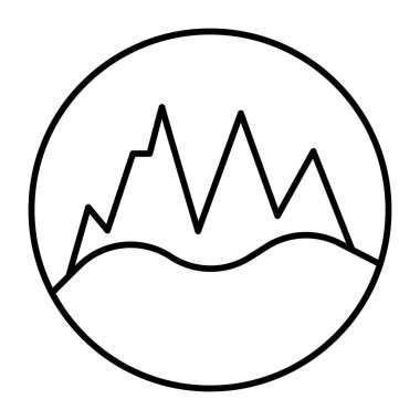 Kişisel ve Ticari Kullanım için peyzaj Simgesi Tasarımı