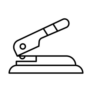 Kişisel ve Ticari Kullanım için Delik Yumruklayıcı Simgesi Tasarımı