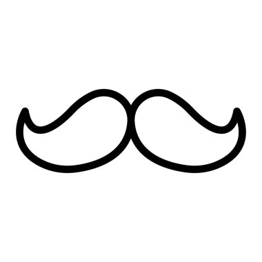 Kişisel ve Ticari Kullanım için Bıyık Simgesi Tasarımı