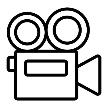 Kişisel ve Ticari Kullanım için Kamera Filmi Simgesi Tasarımı