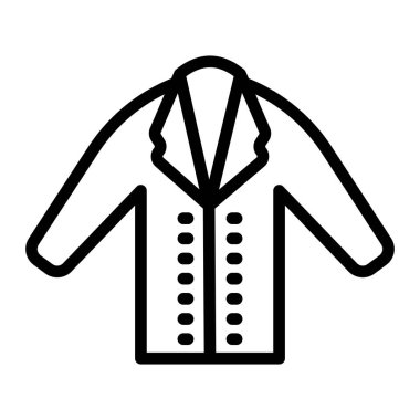 Kişisel ve Ticari Kullanım için Uzun Ceket Simgesi Tasarımı