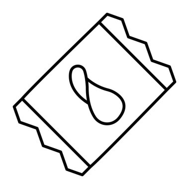 Kişisel ve Ticari Kullanım için Cipsler Simgesi Tasarımı